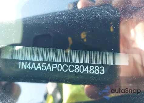 2012 Nissan Maxima 3.5 Sv from USA, damaged, VIN 1N4AA5AP0CC804883